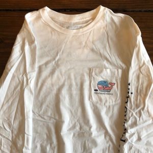Vineyard Vines Hockey Long Sleeve Pocket T Size L